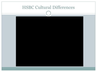 HSBC Cultural Differences
 