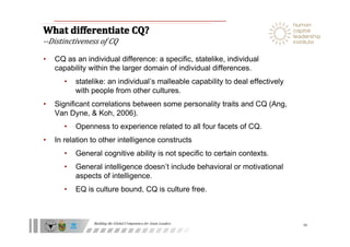 Cultural intelligence | PDF