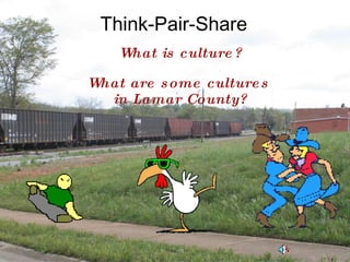 Think-Pair-Share What is culture? What are some cultures  in Lamar County? 