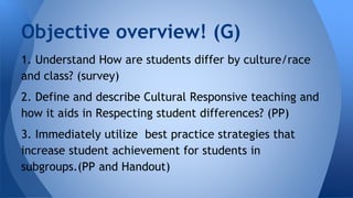 Culturally responsive teaching | PPTX