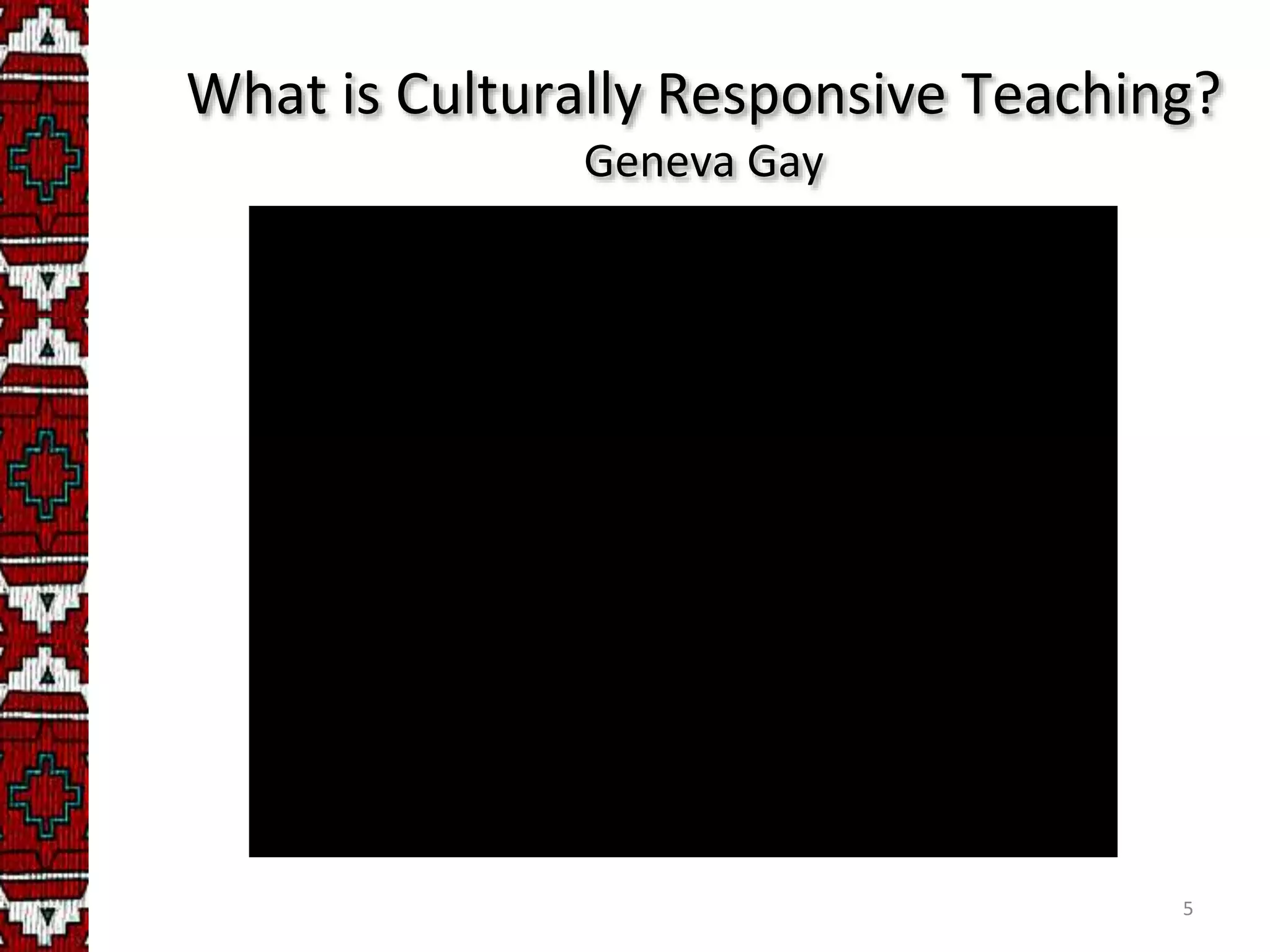 Culturally Responsive Teaching | PPTX