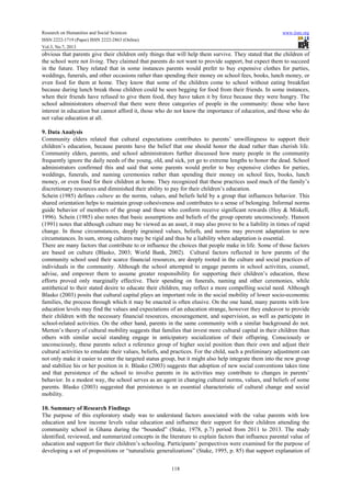 Cultural practices and education in ghana the effects of traditional ...