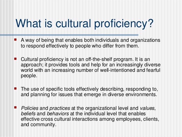 cultural competence continuum