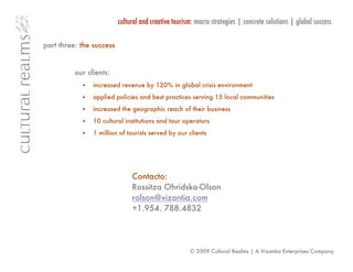 Cultural Realms - Presentation 2010 PPT