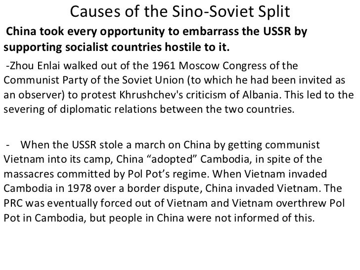 Ib History Sino Soviet Split