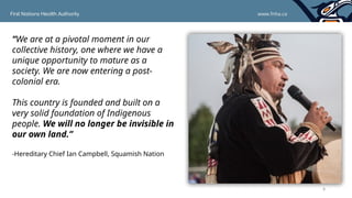 Cultural Safety: First Nations Health Authority | PPTX