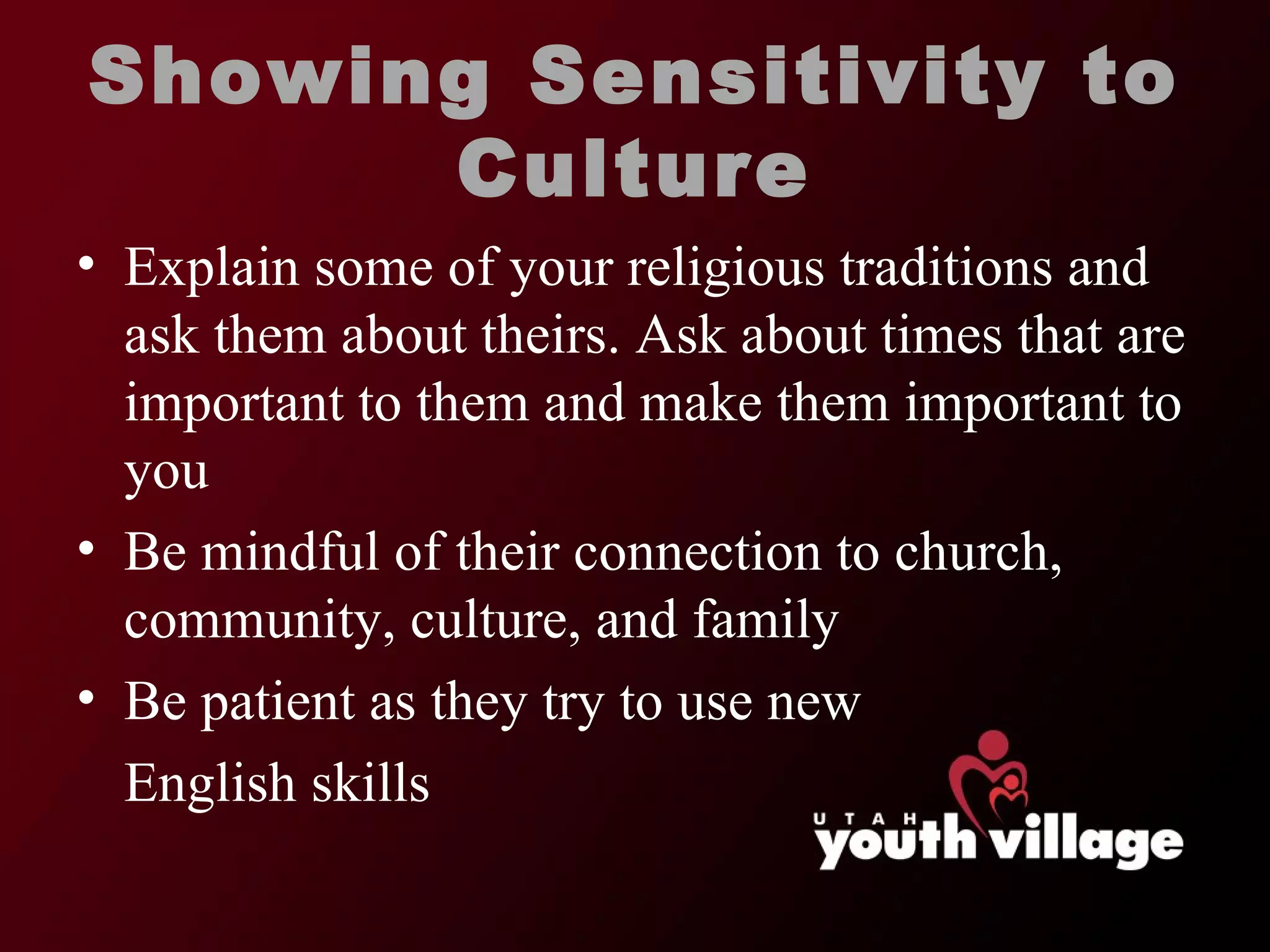Cultural Sensitivity PPT