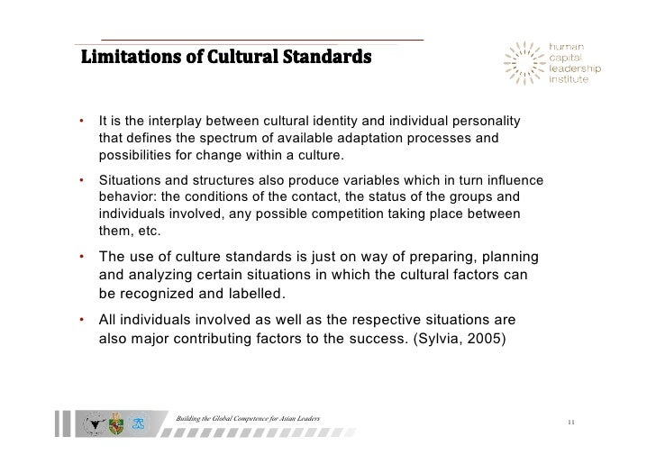 Cultural standards ver3.0