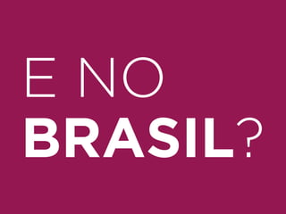 E NO 
BRASIL? 
 