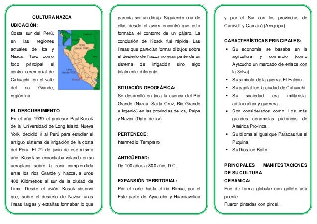 Resumen Corto De La Cultura Nazca - slingo