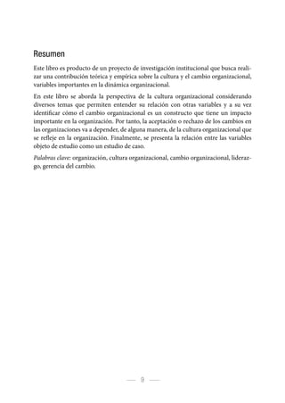 Cultura organizacional y cambio web final | PDF