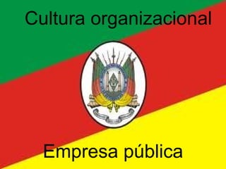 Cultura organizacional   Empresa pública 