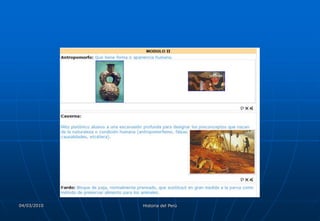 04/03/2010   Historia del Perú
 