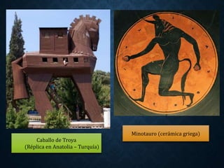 Caballo de Troya
(Réplica en Anatolia – Turquía)
Minotauro (cerámica griega)
 