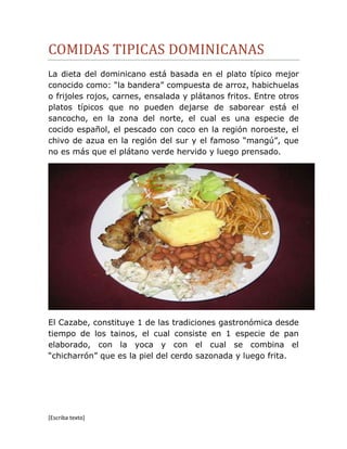 Culturas dominicanas