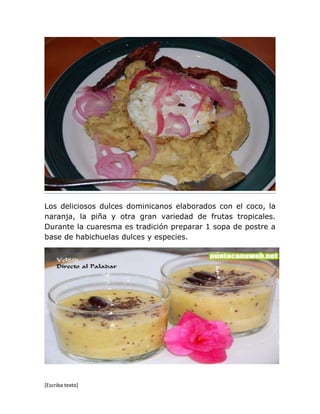 Culturas dominicanas