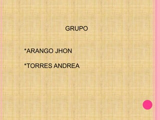 GRUPO*ARANGO JHON*TORRES ANDREA