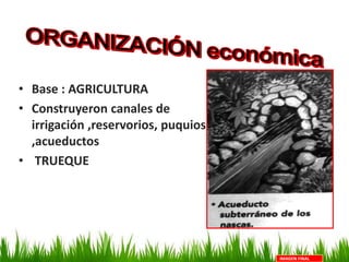 • Base : AGRICULTURA
• Construyeron canales de
irrigación ,reservorios, puquios
,acueductos
• TRUEQUE
IMAGEN FINAL
 