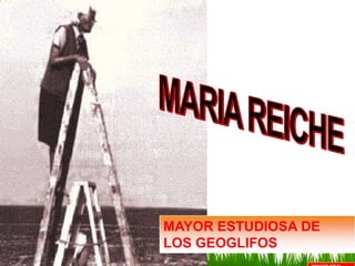 MAYOR ESTUDIOSA DE
LOS GEOGLIFOS
 