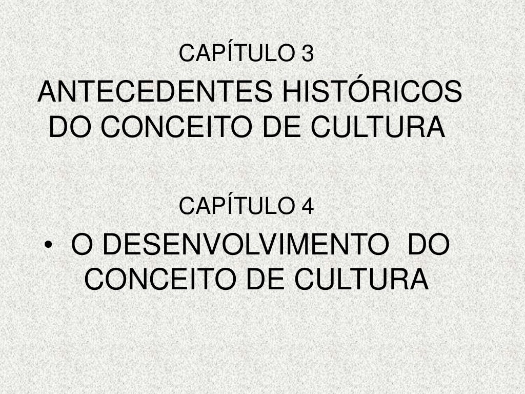 Resumo Do Livro Cultura Um Conceito Antropológico