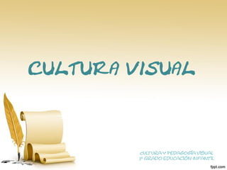 Cultura y Pedagogía Visual
3º Grado Educación Infantil
 