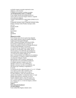 Cu lt u r a y  e d u c a c i ó n