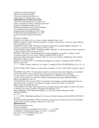 Cu lt u r a y  e d u c a c i ó n