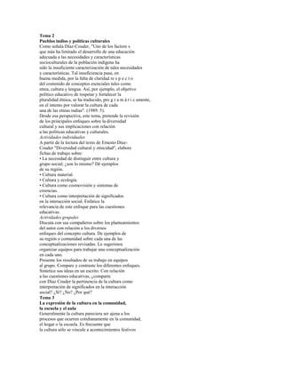 Cu lt u r a y  e d u c a c i ó n