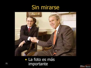 Sin mirarse La foto es más importante 