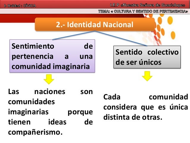 Cultura y sentido de pertenencia