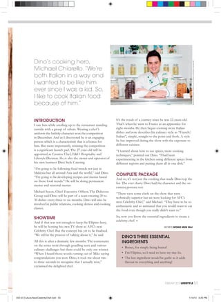 Next celebrity chef, Dino Ferrari on the Asian Food Channel | PDF