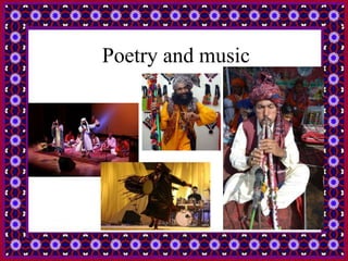 Poetry and music
 