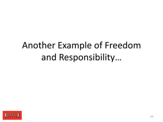 Another Example of Freedom and Responsibility…69