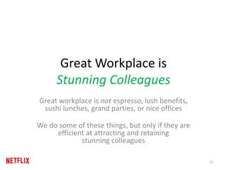 Great Workplace is
Stunning Colleagues
Great workplace is not espresso, lush benefits,
sushi lunches, grand parties, or ni...