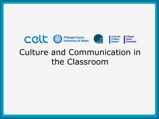 Culture and Communication in the Classroom 
