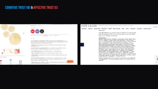 cognitive trust (W) & affective trust (E)
 