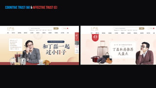 cognitive trust (W) & affective trust (E)
 