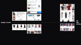 low image : text ratio
High
image :
text ratio
 