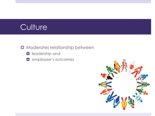 Culture and leadership cdc | PDF