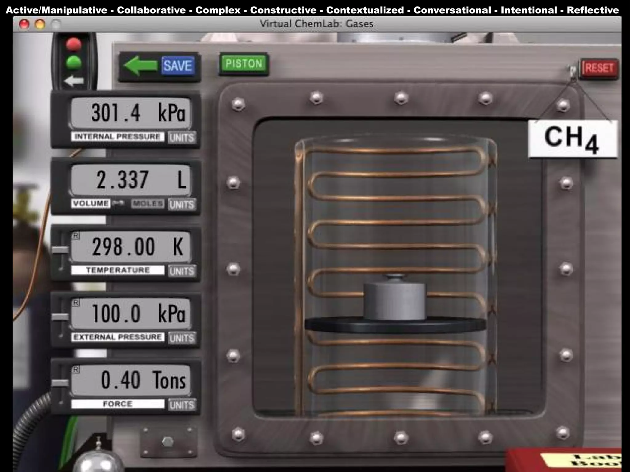 Active/Manipulative - Collaborative - Complex - Constructive - Contextualized - Conversational - Intentional - Reflective




                                                                                                               90
 