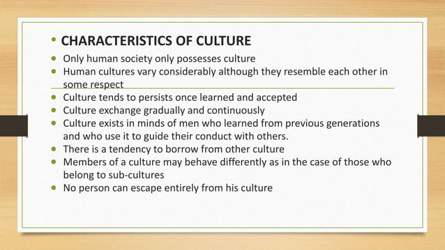 Culture And Society PPT