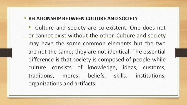 What Is The Relationship Between Culture And
