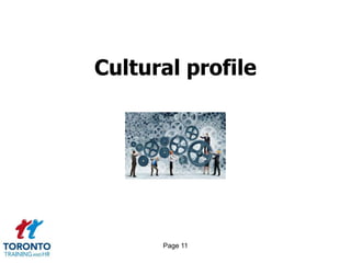 Page 11
Cultural profile
 