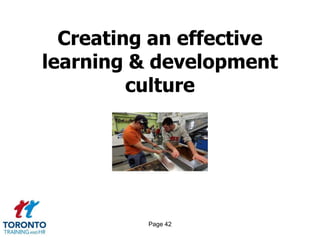 Page 42
Creating an effective
learning & development
culture
 
