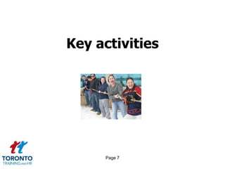 Page 7
Key activities
 