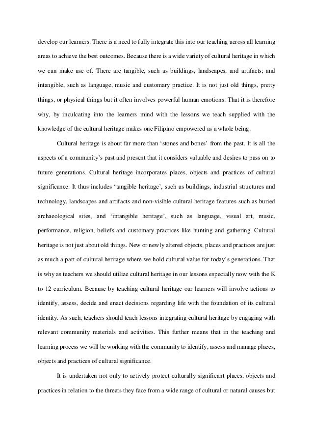 Culture Based Education And Its Application To K 12 Curriculum