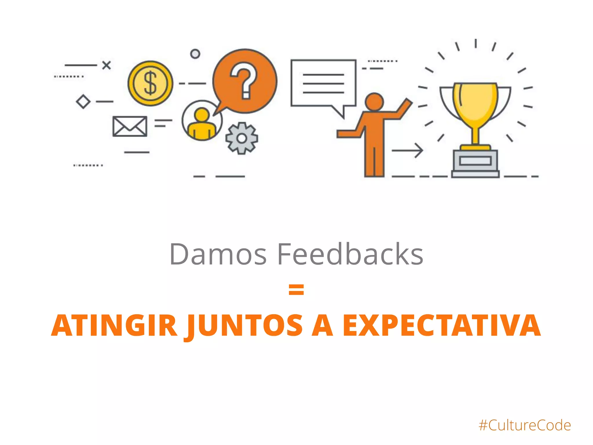 Todos somos DONOS
e responsáveis pelo
marketing, vendas,
projetos e clientes.
#CultureCode
 