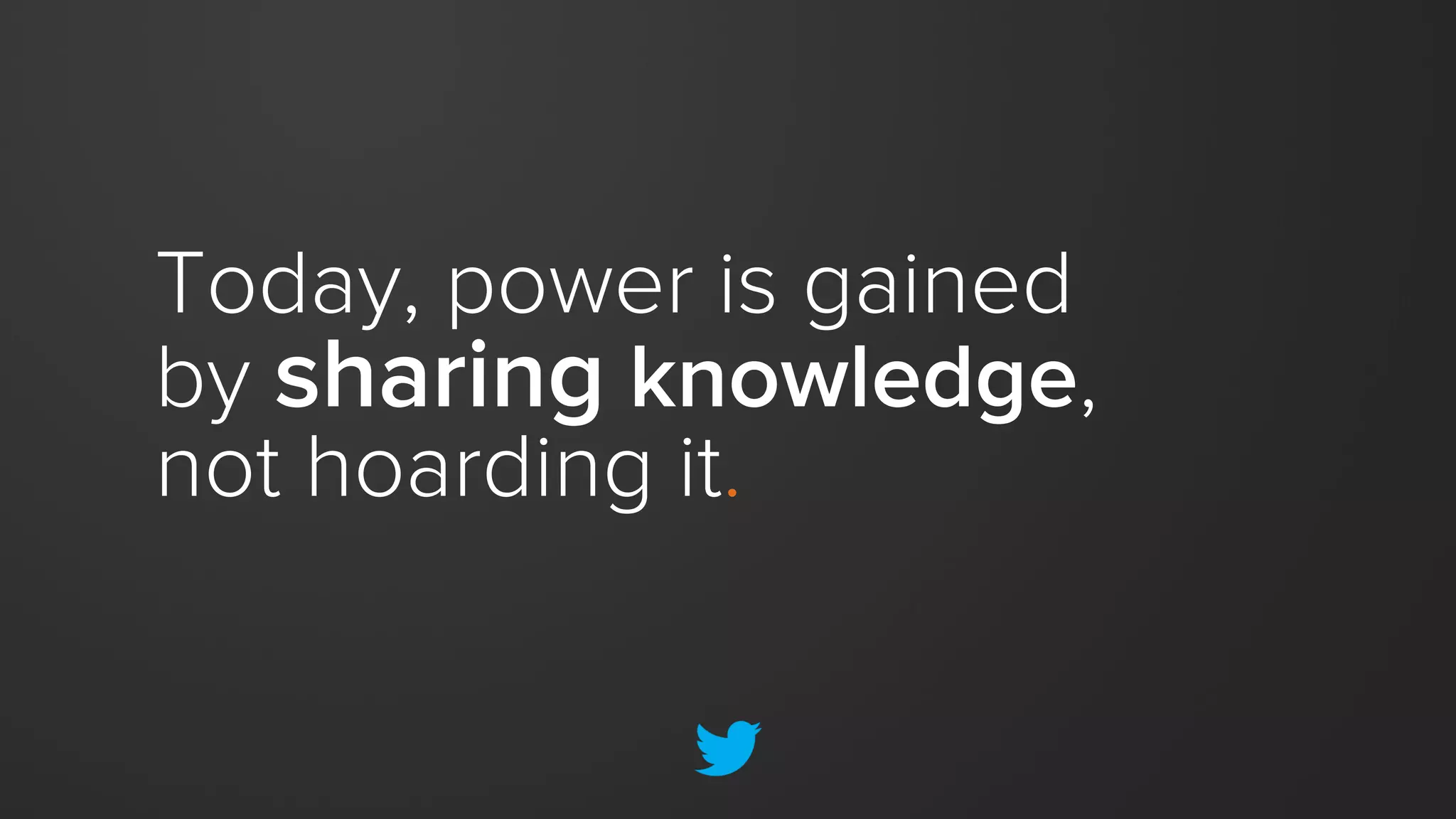 All this transparency
doesn’t matter unless we do
something with it.
So…
 