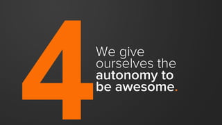 The thing that matters most:
RESULTS
(i.e. are we making a positive impact?)
 