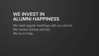 Unlimited Free Meals Program.
Take someone smart out for a meal.
Learn something.
Expense it.
No approval needed.
Use good...